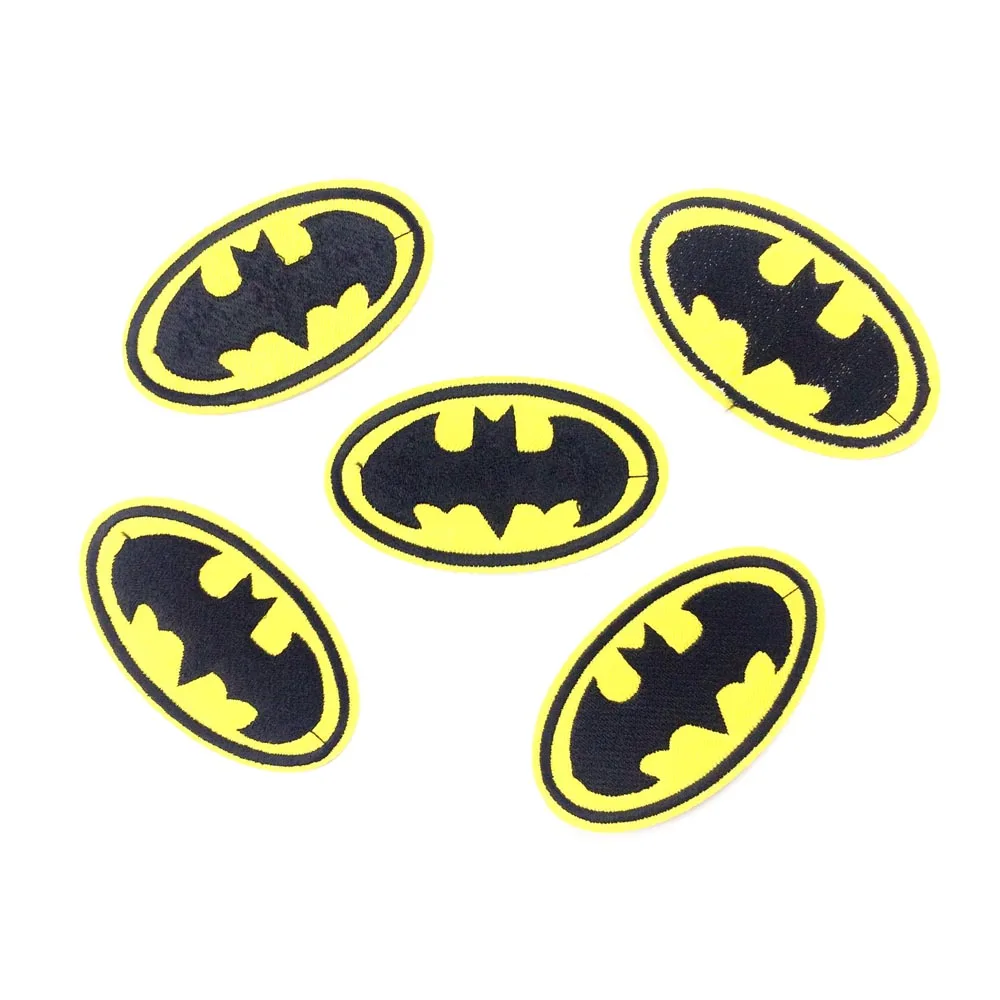 

Embroidered Sewing Badge Iron On Patches For Clothing Iron On Stickers For Clothes DIY Batman Appliques Supplier For Garment