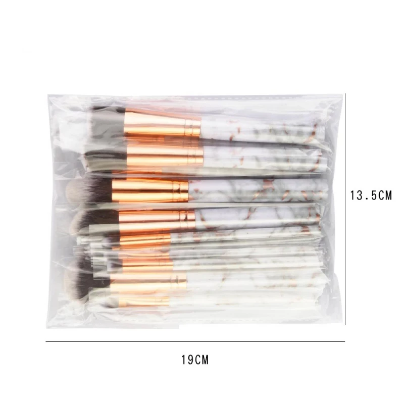 New 15pcs Marbling Makeup Brushes Set Eyeshadow Eyeliner Concealer Brush set Mini Make Up Brush Tool Kit