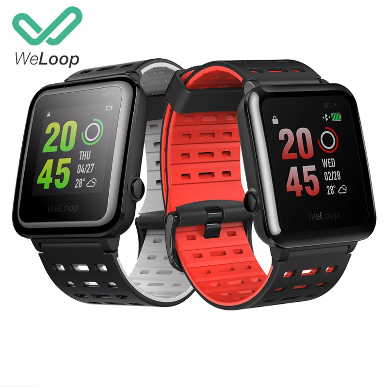 

WeLoop Hey 3S Smart Watch GPS+AGPS BT 4.0 50M Water Resistant Heart Rate Monitor 1.28 Inch Memory LCD Sports Smart Bracelet