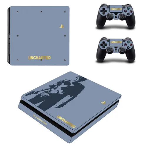 YSP4S-0251 Uncharted 4 вор конец PS4 тонкая кожа Наклейка для консоли playstation 4 и контроллера PS4 Slim Skins наклейка s винил - Цвет: YSP4S-0251