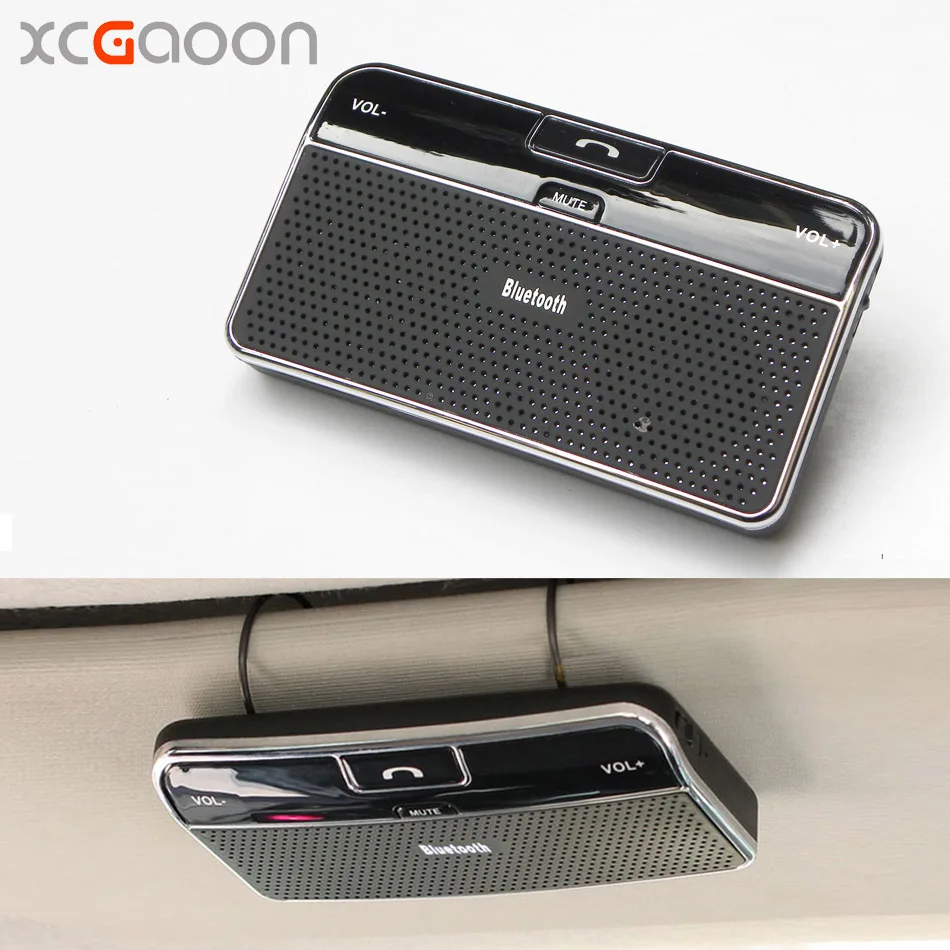 

XCGaoon Wireless Bluetooth Handsfree Car Kit Speakerphone Sun Visor Clip For iPhone & All Mobiles Build in Mic & Speaker
