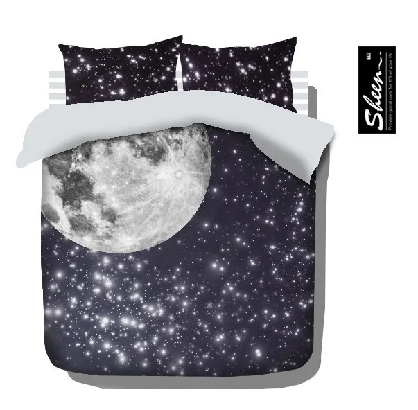 moon and stars bedding set for king queen full size duvet cover stars sheet set