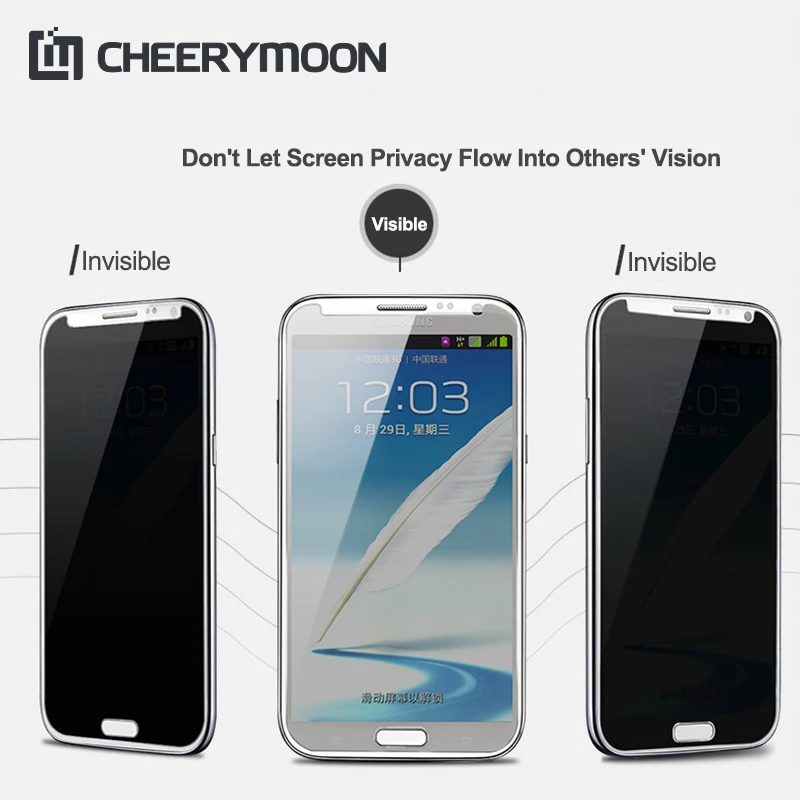 

Secret-proof Anti-Peeping Glass For Samsung Galaxy S9 Plus S8 S7 Edge S6 Plus Screen Protector S5 S4 S3 Privacy Film With Gift