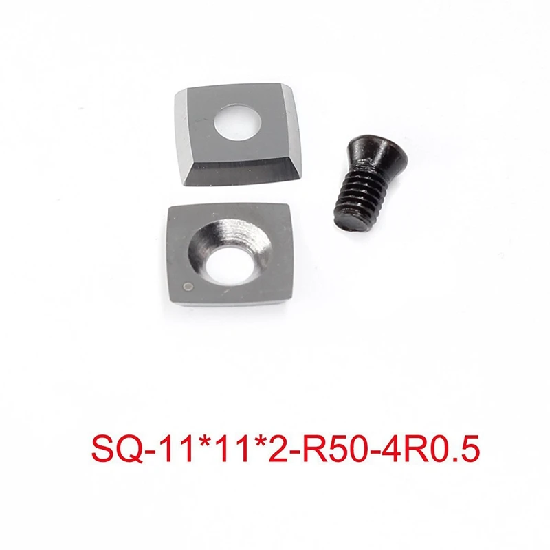 

3Pcs Tungsten Carbide Cutters Inserts Set For Wood Lathe Turning Tools(Include 11Mm Square With Radius,12Mm Round,28X10Mm Diam