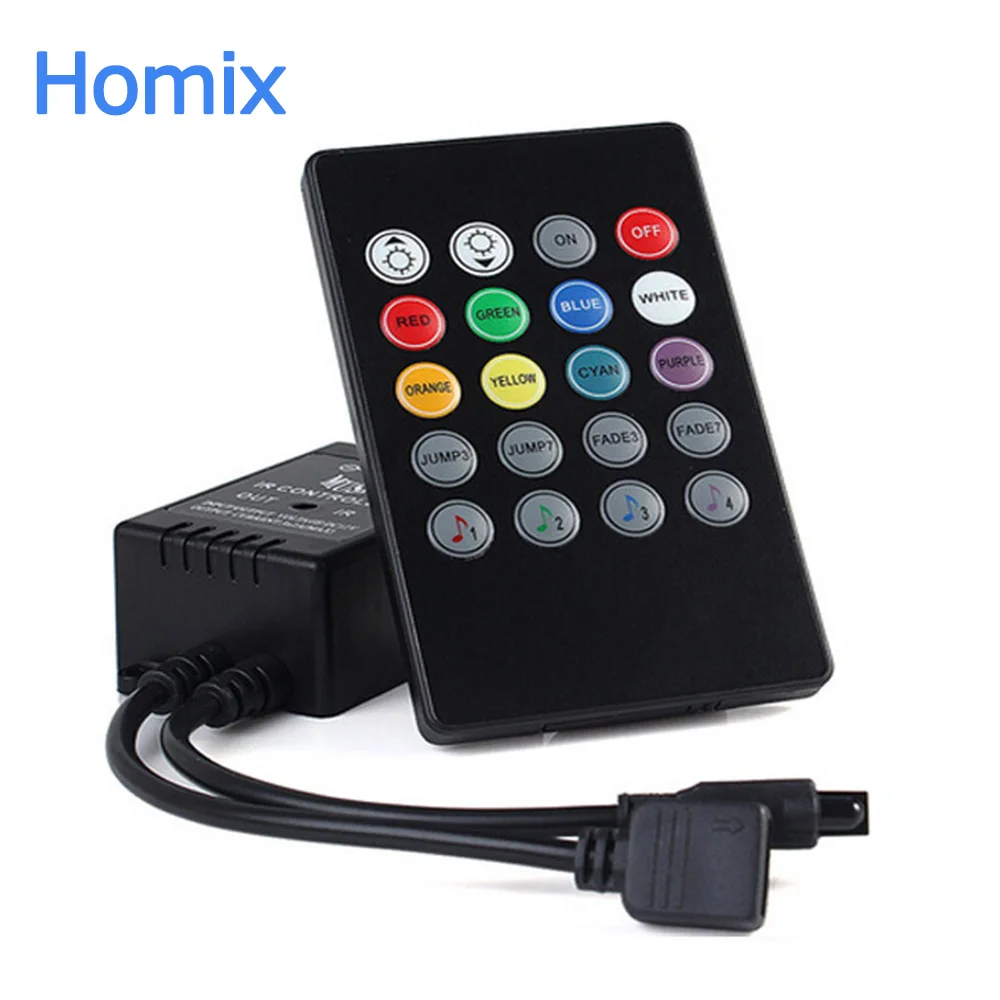LED Music IR Controller 20key Remote Sound Sensor withut battery For