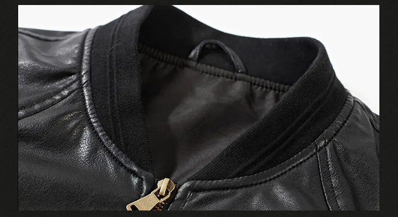 Фирменная Новинка, мужская куртка, Весенняя модная кожаная стеганая куртка размера плюс, Повседневная бейсбольная куртка, Мужская Верхняя одежда M~ 3XL BFWSL109