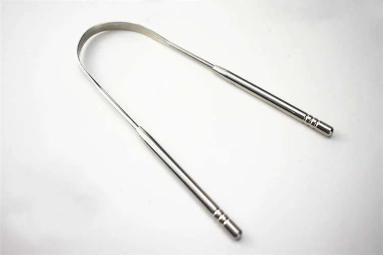 

Stainless Steel Tongue Scraper Cleaner High quality Fresh Breath Cleaning Coated TongueToothbrush Dental Oral Hygiene Care Tools