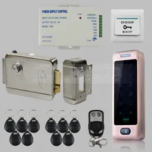 DIYSECUR Electric Lock RFID Reader Touch Panel Password Keypad Door Access Control Security System Kit C40