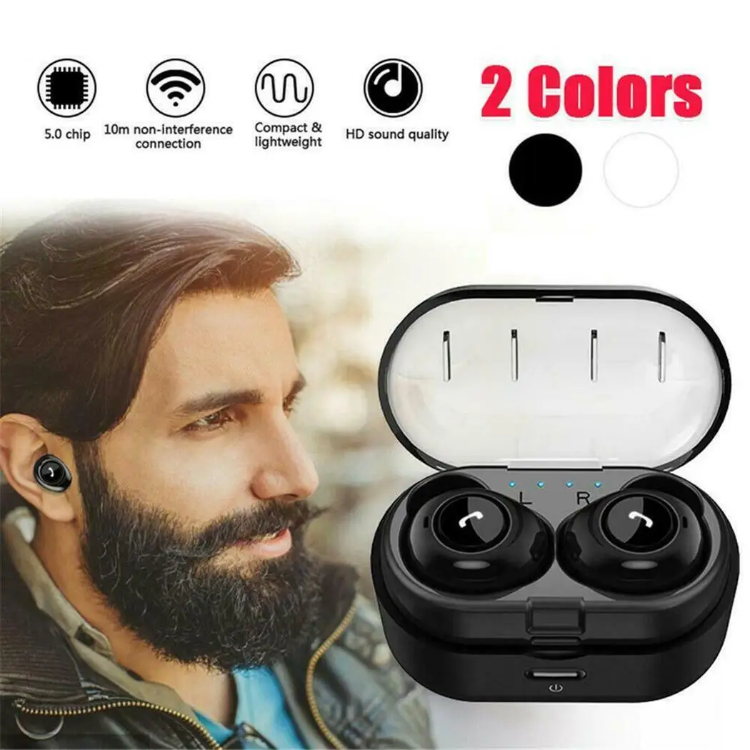 Беспроводные Bluetooth 5,0 наушники Сабвуфер спортивные 100 H V5.0 гарнитура около 10 м HSP/HFP/A2DP/ACRCP 55 мАч 450 мАч