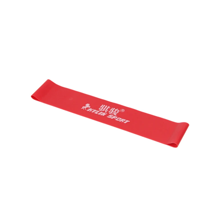 

red latex resistance workout excercise pilates yoga bands loop wrist ankle elastic belt energy ring for freeshipping