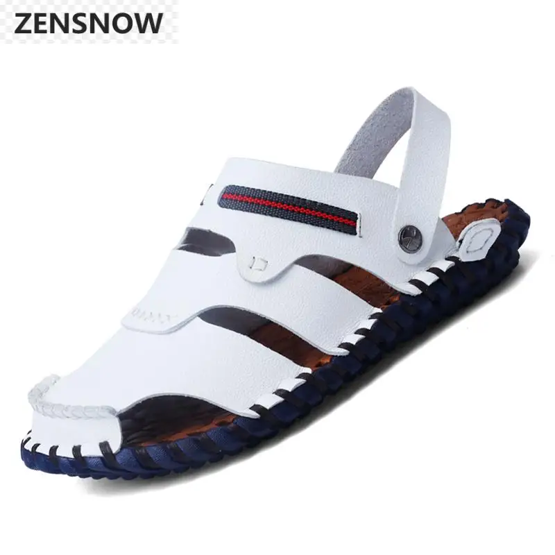 

Mens Shoes Brand Fashion Men's Sandals Summer Korean Casual Sandals Men's Baotou Soft Bottom Youth Beach Shoes Outdoor Sandals