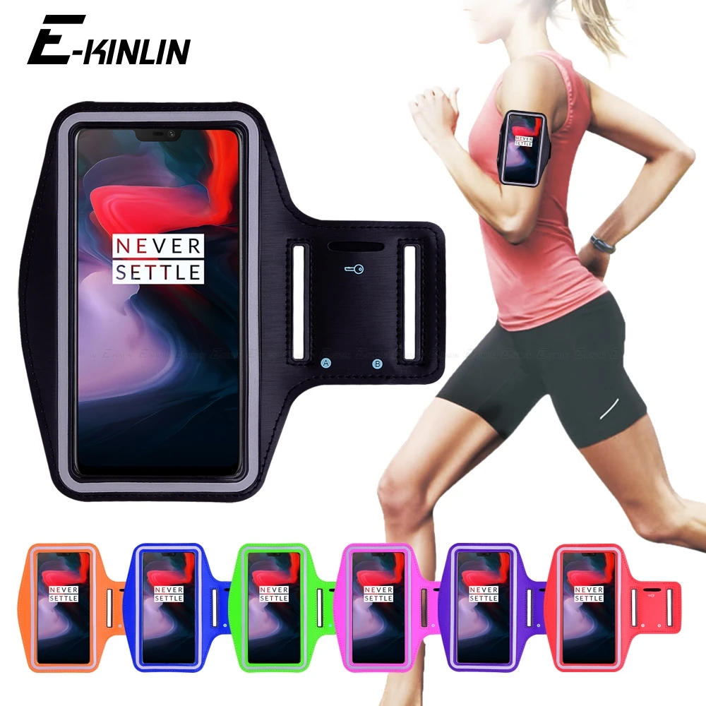 تشغيل رياضة الدراجات الرياضة تجريب حامل هاتف غطاء حقيبة ل واحد زائد OnePlus 7 برو 6 T 5 T 3 T 6 5 3 2 1 X A6000 الذراع حالة الفرقة