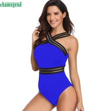 Chamsgend, женский комбинезон, цельный, монокини, женский, синий, сексуальный, мягкий, купальный костюм, плавательный бассейн, Пляжное боди