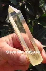 

long AAA NATURAL CITRINE SMOKY QUARTZ CRYSTAL POINT Healing