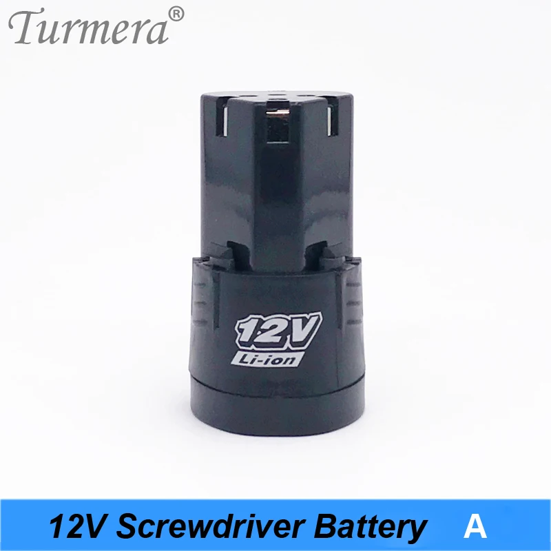 Turmera 12V 12.6V 3S 18650 battery pack battery mini lithium battery electric drill Cordless screwdriver battery shura shurik battery A 01