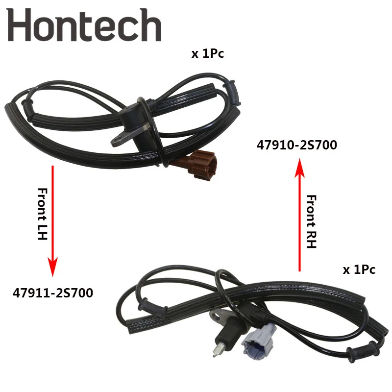 

ABS Wheel Speed Sensor Front Alex Left&Right L/R For Nissan NAVARA NP300 PICK UP D22 2.4 i 2.5 D TD dCi 47910-2S700 47911-2S700