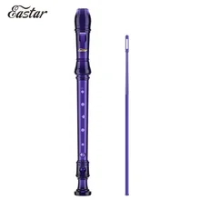 Eastar сопрано рекордер кларнет Регулируемый 8 отверстий Немецкий Тип длинная флейта нетоксичный Materia Clear Timbre C Ключ инструмент