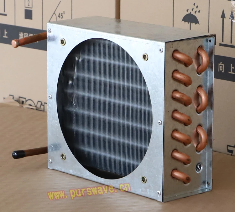 

PURSWAVE FN3x7x200 Mini evaporator condenser with 1pc 220V fan Fin space copper tube heat exchanger