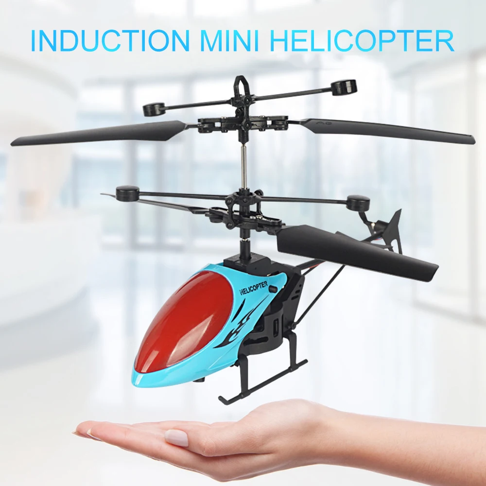 Children Mini 2.5-channe RC Helicopterl Luminous Induction Remote Control Aircraft Infrared Drone Outdoor Kids toys | Игрушки и хобби