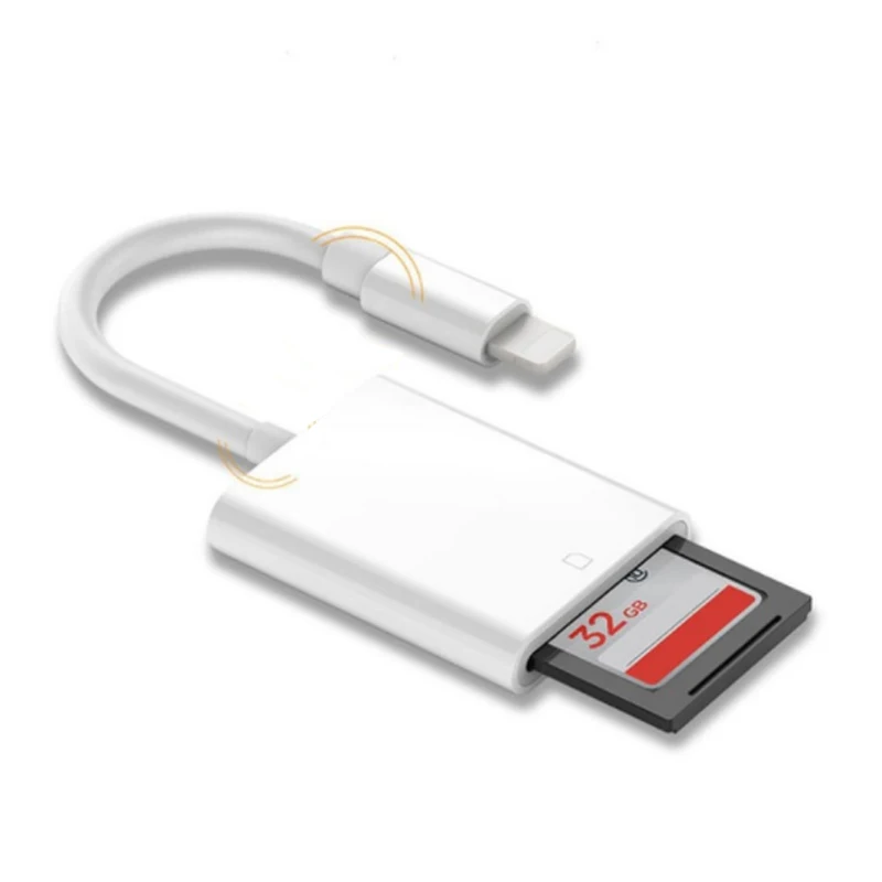 For Lightning to SD Card Camera Reader Micro SD OTG Data Cable Smart
