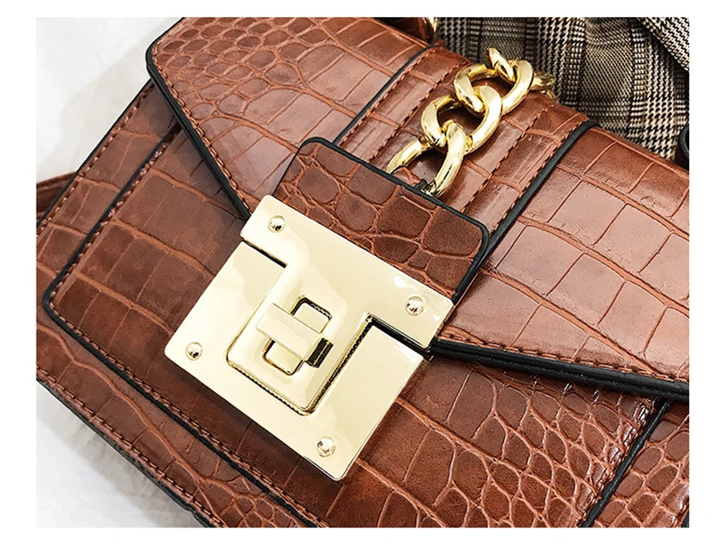 New Retro Fashion Women Handbag Stone Pattern Quanlity PU Leather Small Square Shoulder Bags Messenger Female Purse Bag SS3516 (10)