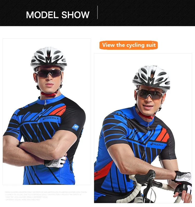 NUCKILY No Border Cycling Glasses Lightweight Running Glasses TR90 Frame Sunglasses For Road Bike and Mountain Bike PA08