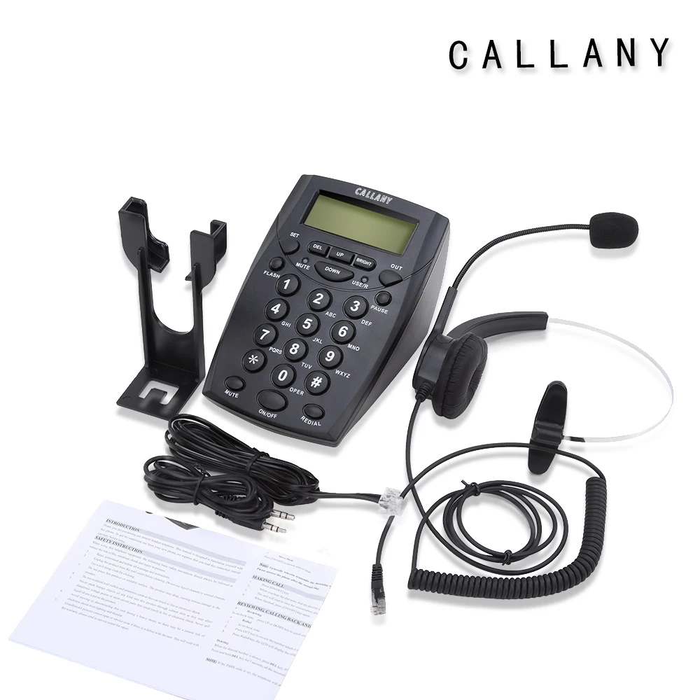 Callany Call Center Schnurtelefon Mit Redail Stumm Dail Pad