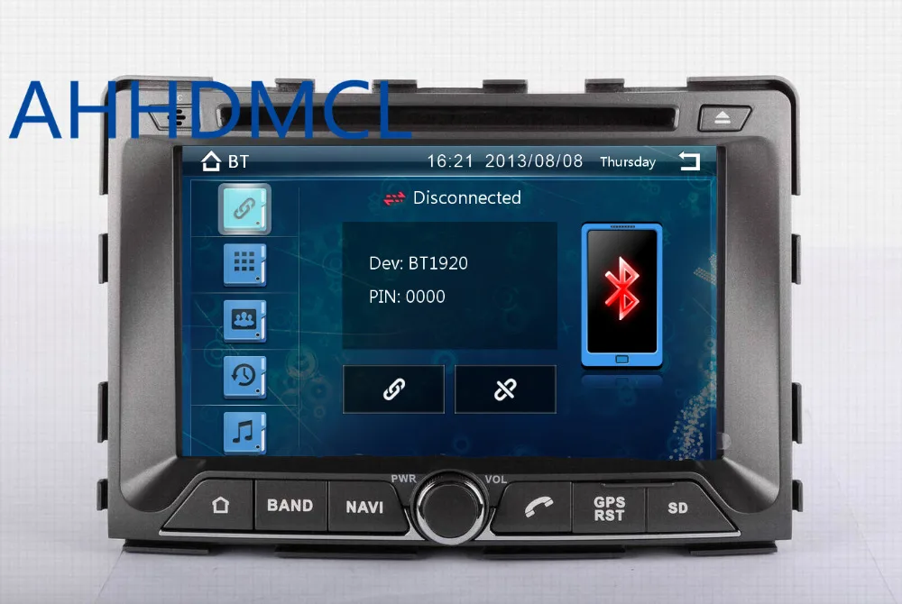 Clearance AHHDMCL Car Multimedia Player DVD Stereo Audio Radio GPS Navigation For SSANGYONG Rexton 2006 ~ Up Rodius Stavic 2004 ~ Up 4
