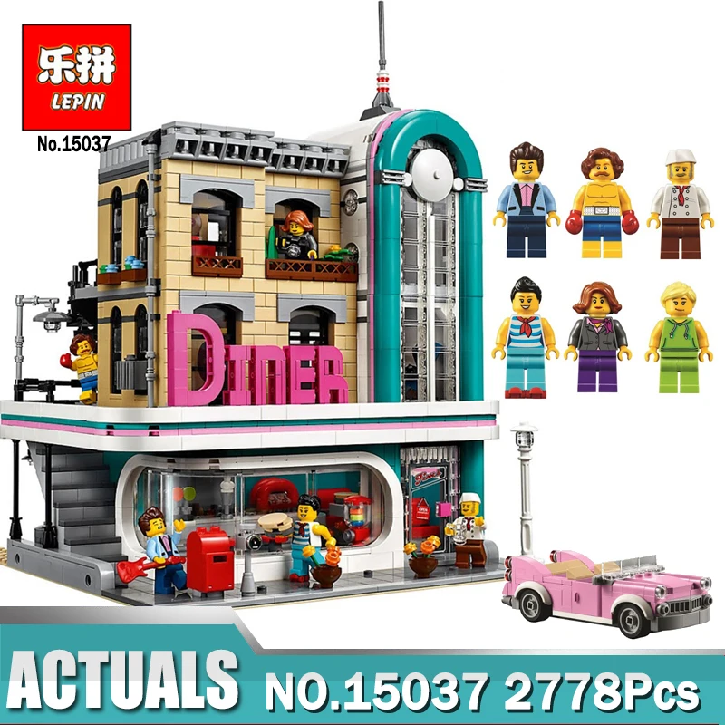 

Nostalgic Restaurant compatible Legoi 10260 building Street View Series Building Blocks Brick Educational Toys Children's Gifts