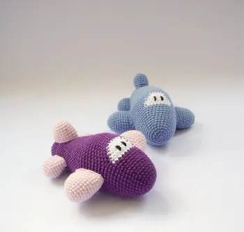 

Airplane Crochet Crochet Toy rattle