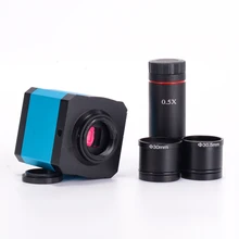14MP HDMI 1080P HD USB цифровой промышленный микроскоп камера TF карта видеомагнитофон+ 0.5X C крепление окуляра объектив+ 30 мм 30,5 мм адаптер