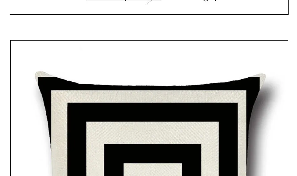 Geometric Pattern Pillowcase Linen Pillows Cover Square Painting Cushion Cover Art Stripe Sofa Office Bedroom Home Decorative (4)