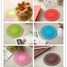 Кружевное Силиконовое резиновое блюдце 5 цветов