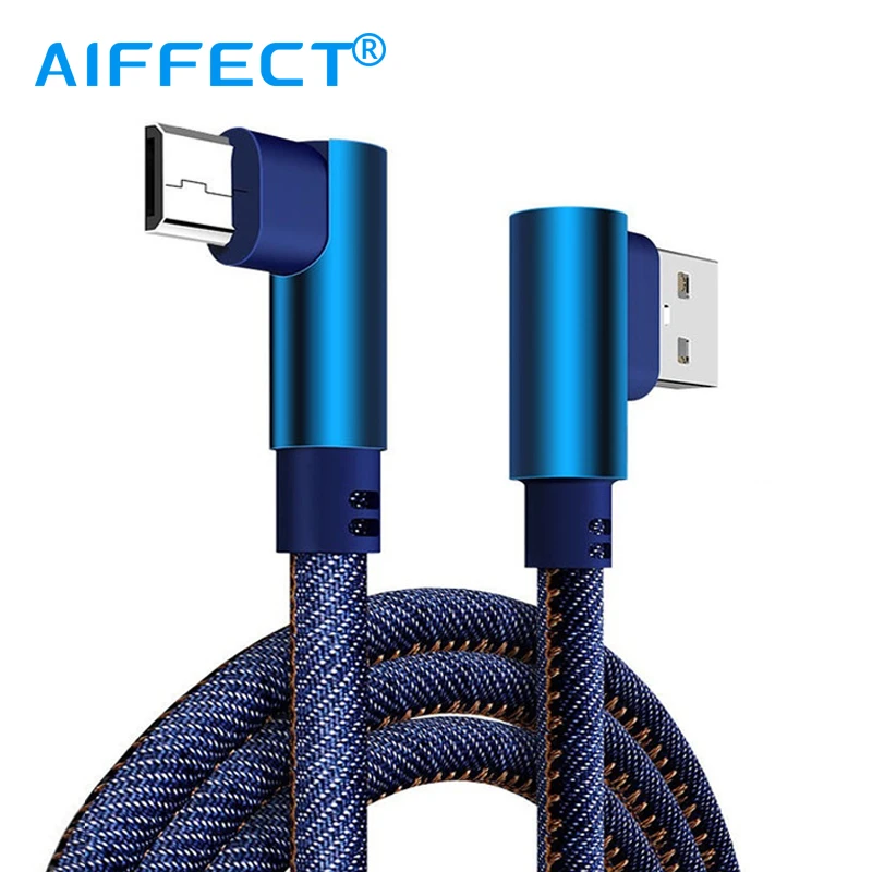 AIFFECT كابل يو اس بي ل فون سريع شحن مايكرو كابل لسامسونج هواوي كابل شحن USB نوع-C أجهزة الهاتف المحمول كابل.