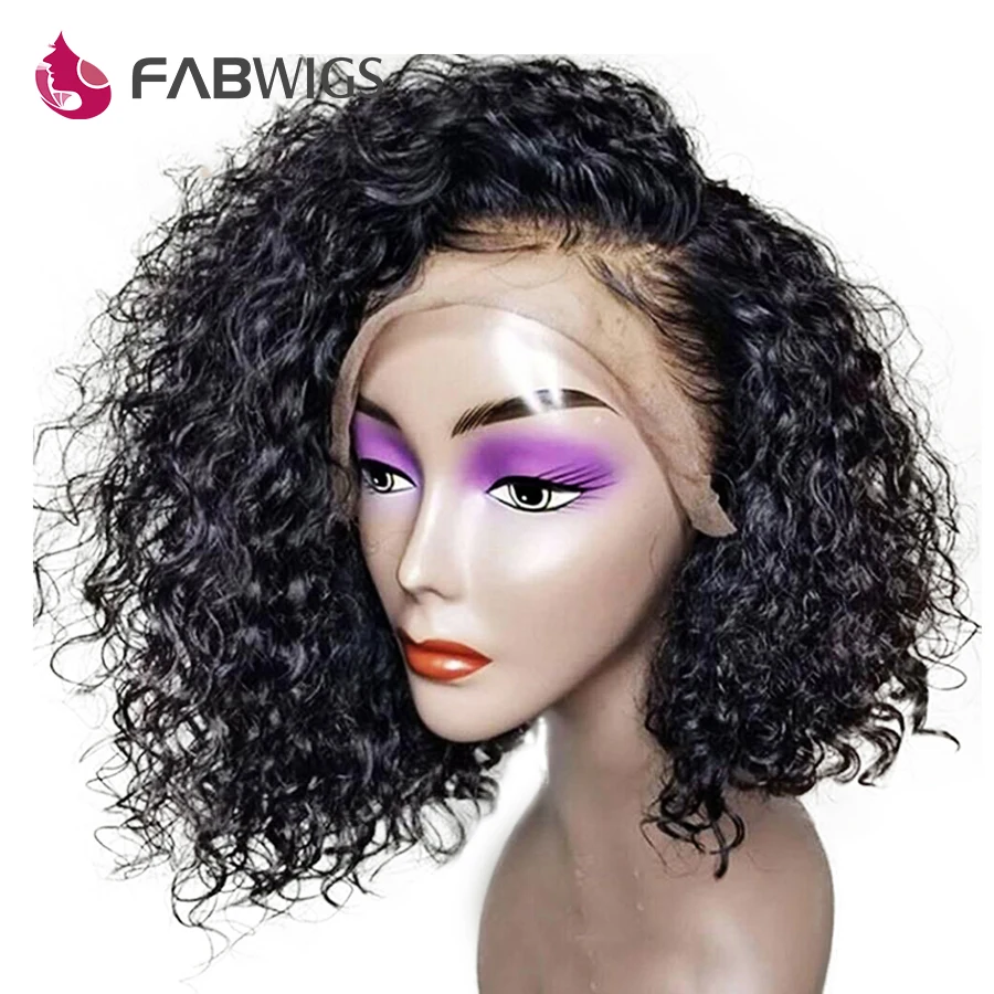 Fabwigs 180% парики из человеческих волос на фронте с кружевом предварительно