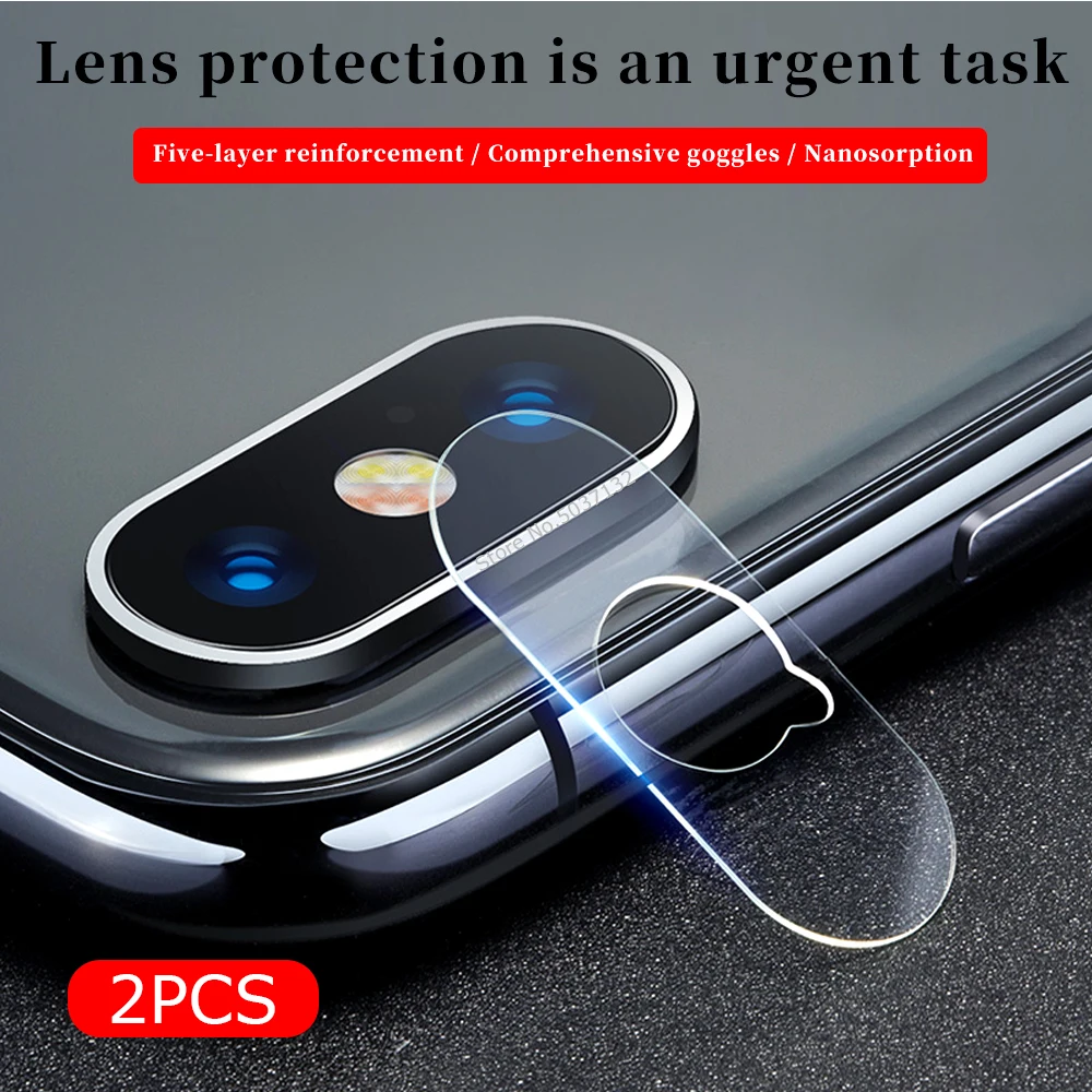 

2PCS/lot Camera Lens Protector For iPhone 7 8 Plus X XR XS Max Protective Film Lens Glass For iPhoneXR iPhoneX iPhoneXS Max