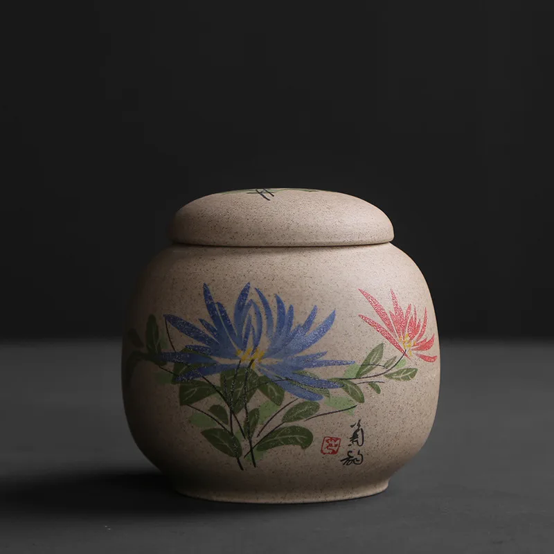 Meilan, бамбук, хризантема, грубая керамика чайник, керамический герметичный чайник, упаковка чайника, небольшой чайник специальная цена - Цвет: ct54