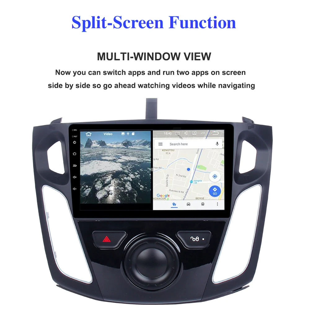 Cheap Car Audio GPS for Ford Focus 2012 2013 2014 2015 Android 8.0 Radio IPS Screen Autoradio WIFI RDS Navigation Multimedia WIFI BT 1
