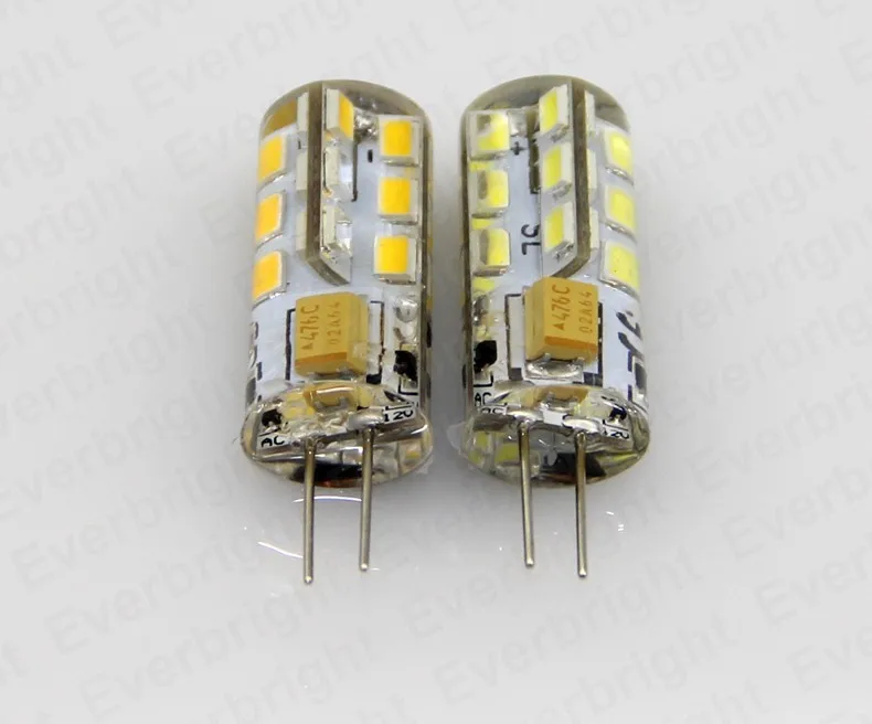 10 шт./партия Светодиодный лампа G4 SMD 2835 24 светодиодный s 5 W/AC 3 W/DC светодиодный лампы типа Корн 12 V 360 градусов возможность замены галлогеновой лампой