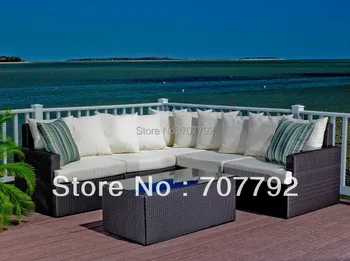 

Madbury Outdoor Furniture wicker sectional sofa set