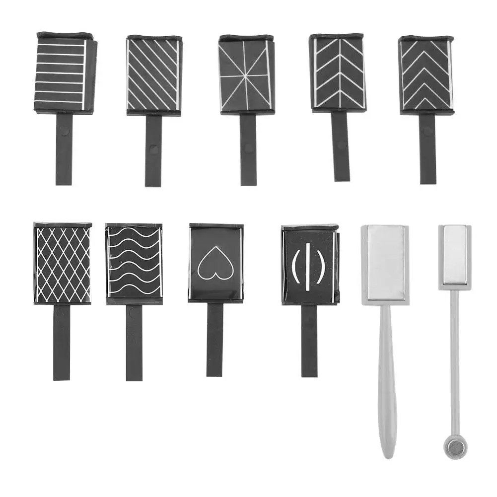 11pcs 9 шт./11 шт./компл. 3D кошачий глаз Магнитный светодиодный лак личная гигиена магнитная палочка для маникюра и нейл-арта - Цвет: 11pcs