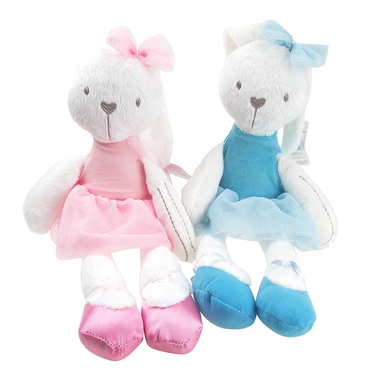 

soft baby plush toy lovely pink rabbit birthday gift infant doll sleeping rabbit bunny ballerina