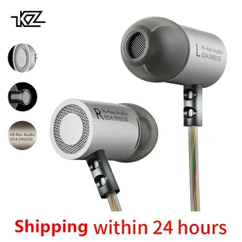 

Metal stereo wired headset KZ ED4 noise isolation in-ear music earbuds with microphone mobile phone MP3 MP4