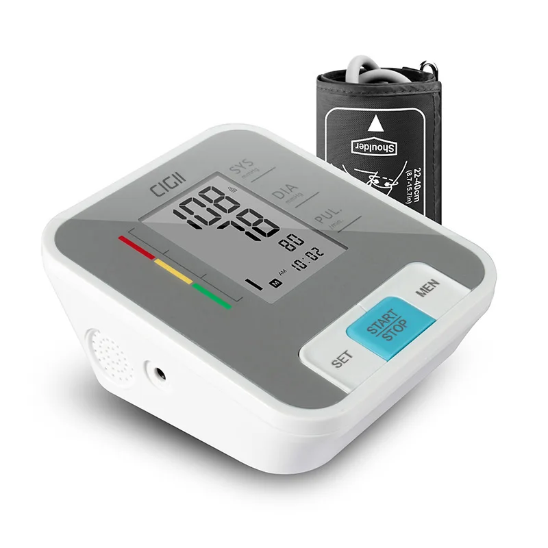 Cigii Домашний медицинский инструмент для измерения пульса Портативный ЖК-цифровой верхний монитор артериального давления на руку 1 шт. тонометр