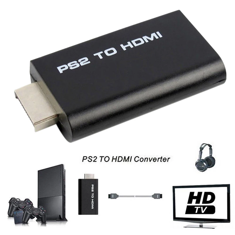 

For PS2 to HDMI 480i/480p/576i Ypbpr USB 5V Audio Video Converter Adapter with 3.5mm Audio Output Support All PS 2 Display Modes