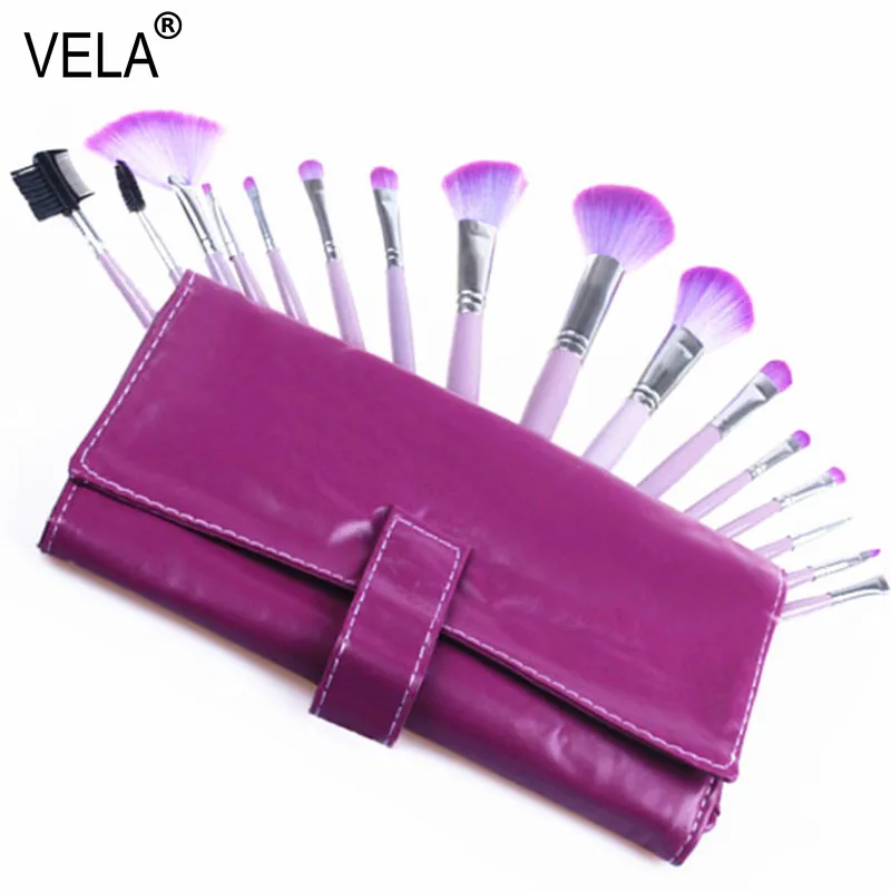 

High Quality Purple Makeup Brushes 16pcs/set Professional Makeup Tools Kit