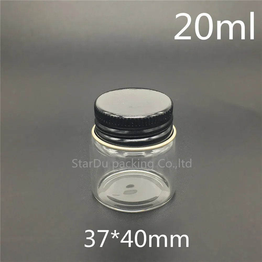 

200pcs/lot 37*40mm 20ml Screw Neck Glass Bottle For Vinegar Or alcohol,carft/storage candy,liquid Cosmetic Bottles