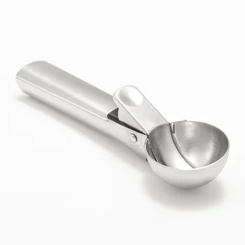

UPORS Stainless Steel Ice Cream Scoop with Spring Handle Ice Ball Maker Yogurt Dough Cookie Scoop Ice Cream Spoon Kitchen Tools