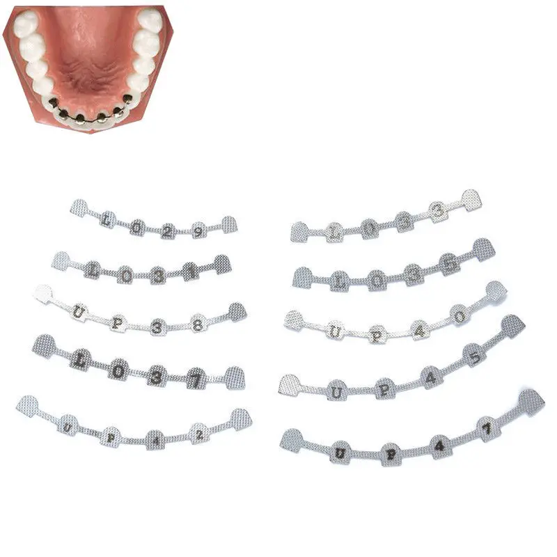 

OSLDENT 2 Pcs/Packs Dental Orthodontic Universal Retenedor Lingual Retainer Splits Mesh Base U38 U40 U42 U45 U47
