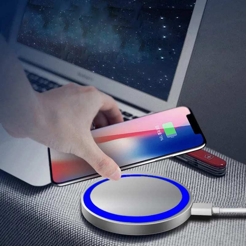 

QI Wireless Charger 5W Wireless Charging for iPhone X Xiaomi 9 Mix Samsung S10 AGM X3 ASUS CAT NEXUS Pixel HTC LG MOTO YOTA ZTE